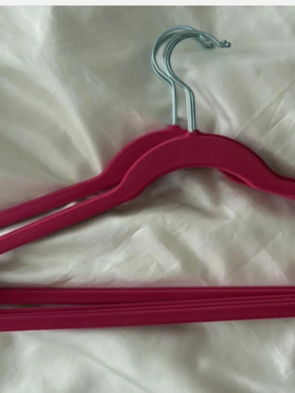 Joy Mangano Huggable Pant Hangers 5 Hot Pink